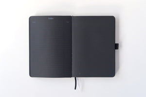 150gsm A5 dot grid notebook black paper index page